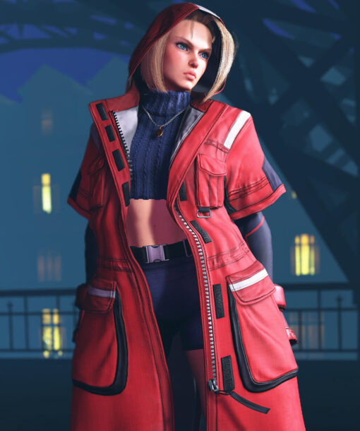 Cammy White Red Coat