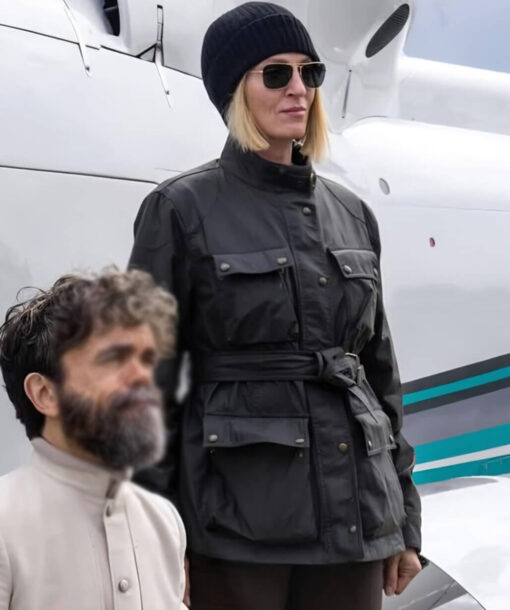 Uma Thurman Black Jacket