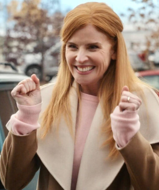 Sarah Rafferty Brown Coat