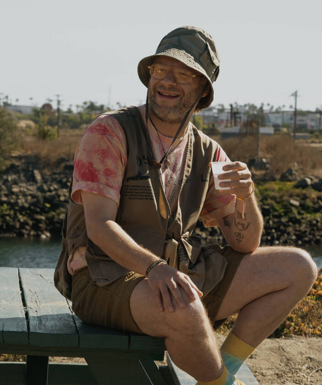 Seth Rogen Brown Vest