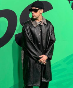 Bad Bunny Leather Coat