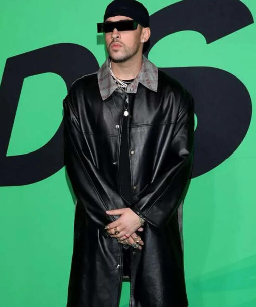 Bad Bunny Leather Coat