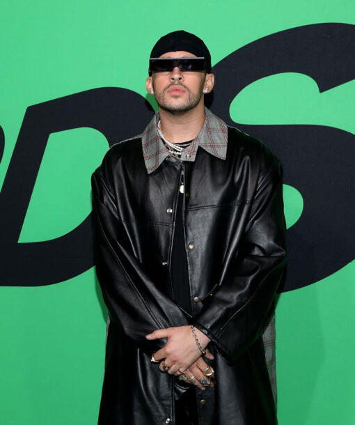 Bad Bunny Leather Coat