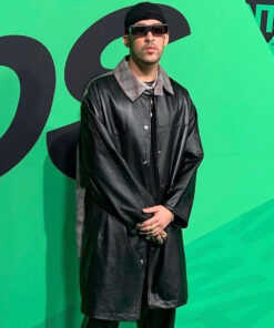 Bad Bunny Leather Coat