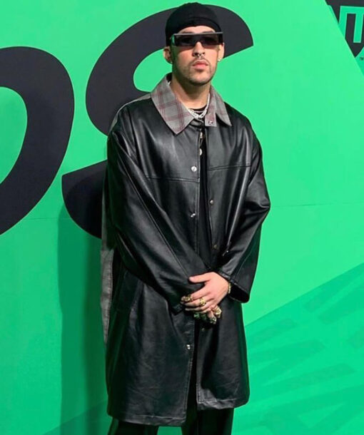 Bad Bunny Leather Coat