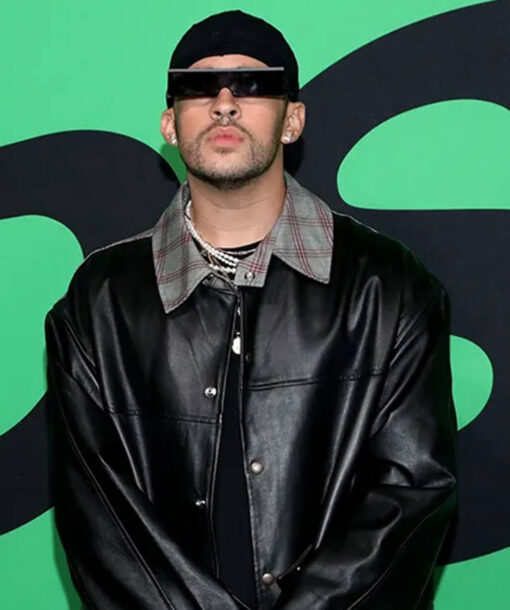 Bad Bunny Leather Coat