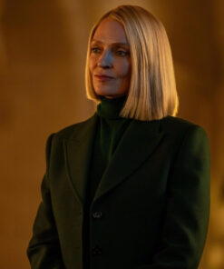 Uma Thurman Green Blazer