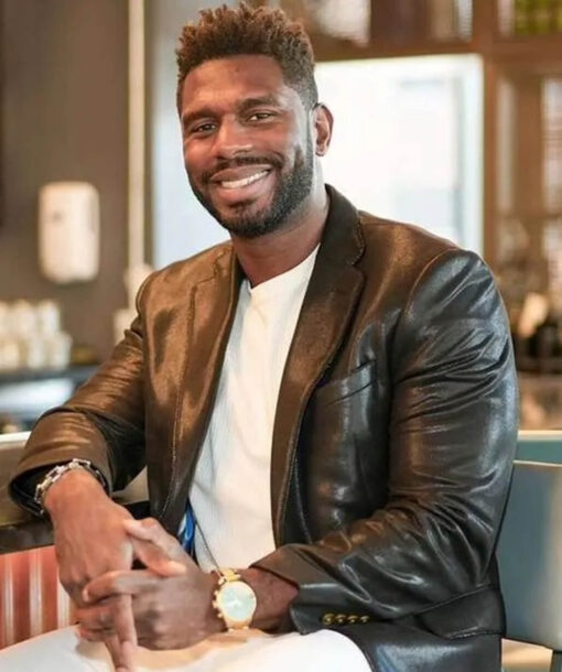 Brett Brown Leather Blazer