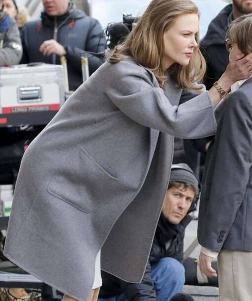 Nicole Kidman Grey Coat