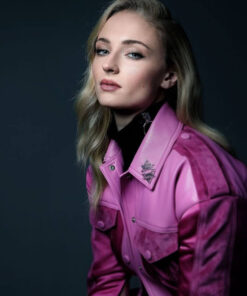 Sophie Turner Pink Jacket