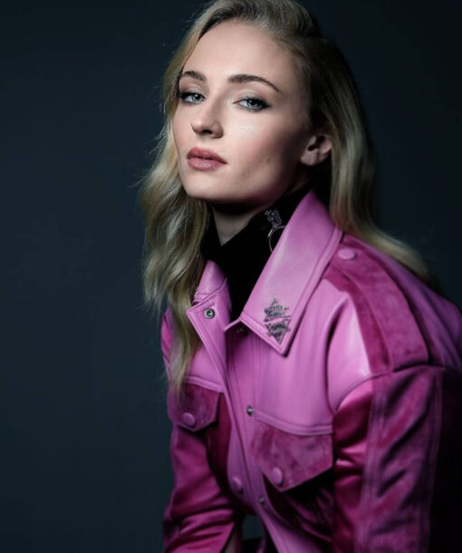 Sophie Turner Pink Jacket