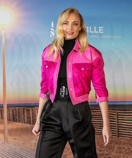 Sophie Turner Pink Jacket