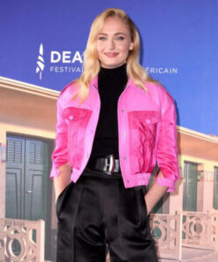 Sophie Turner Pink Jacket