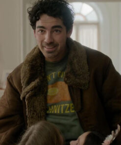 Joe Jonas Shearling Jacket