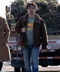 Joe Jonas Shearling Jacket