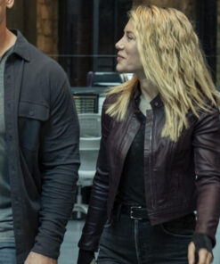 Jennifer Holland Maroon Jacket