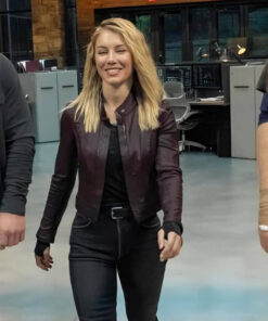 Jennifer Holland Maroon Jacket