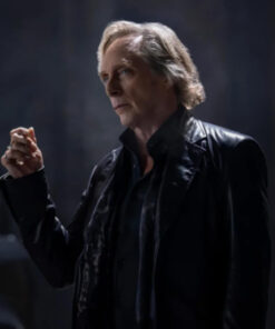 William Fichtner Leather Coat