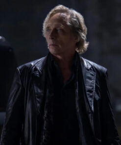 William Fichtner Leather Coat