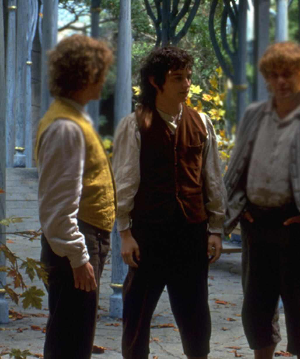 Elijah Wood Brown Vest