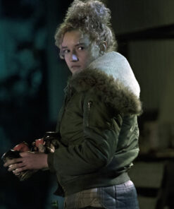 Julia Garner Shearling Jacket