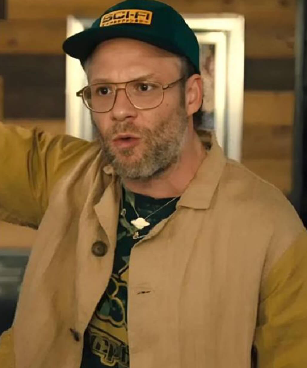 Seth Rogen Brown Jacket