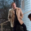 Stephen Dorff Beige Coat