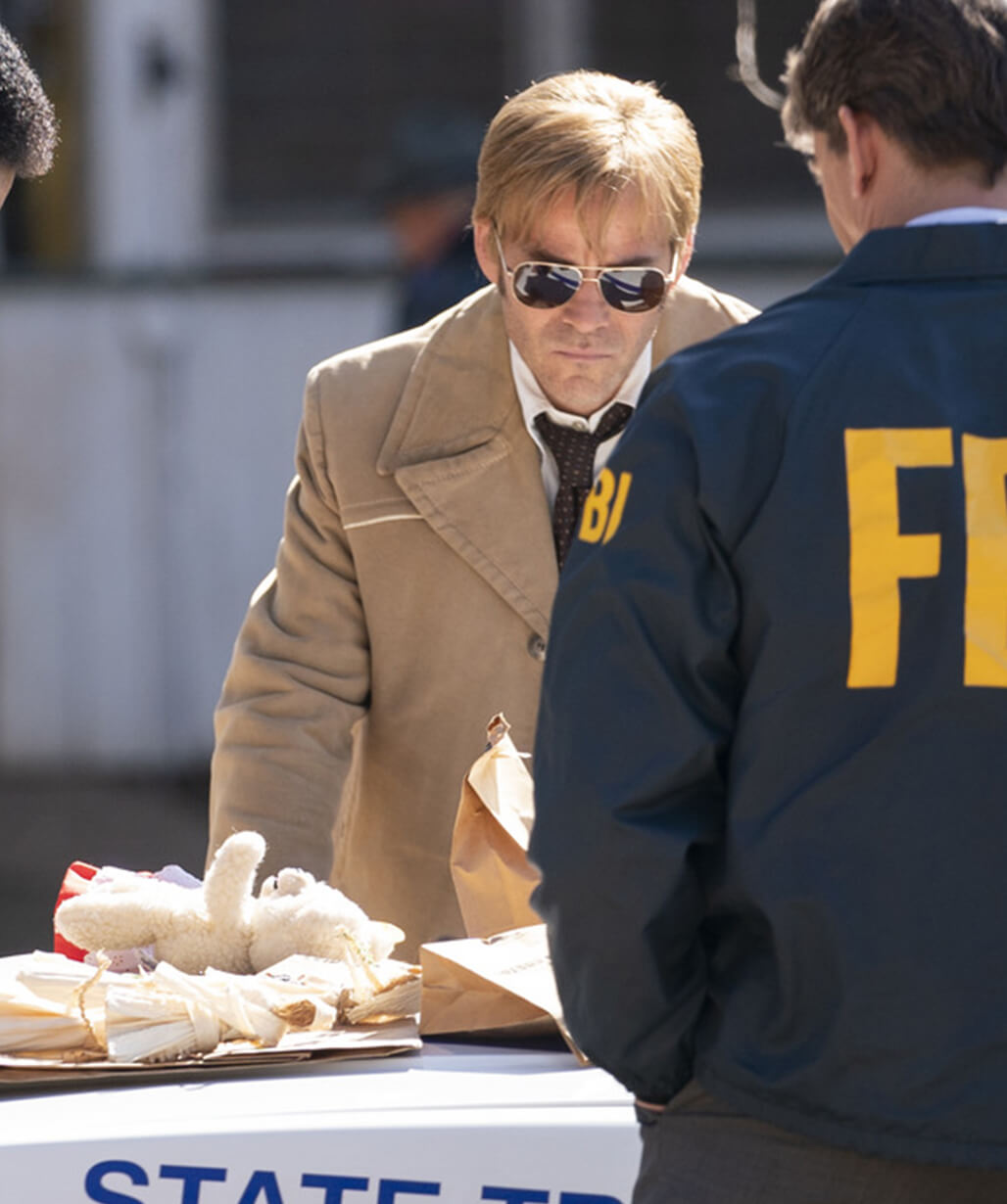 Stephen Dorff Beige Coat