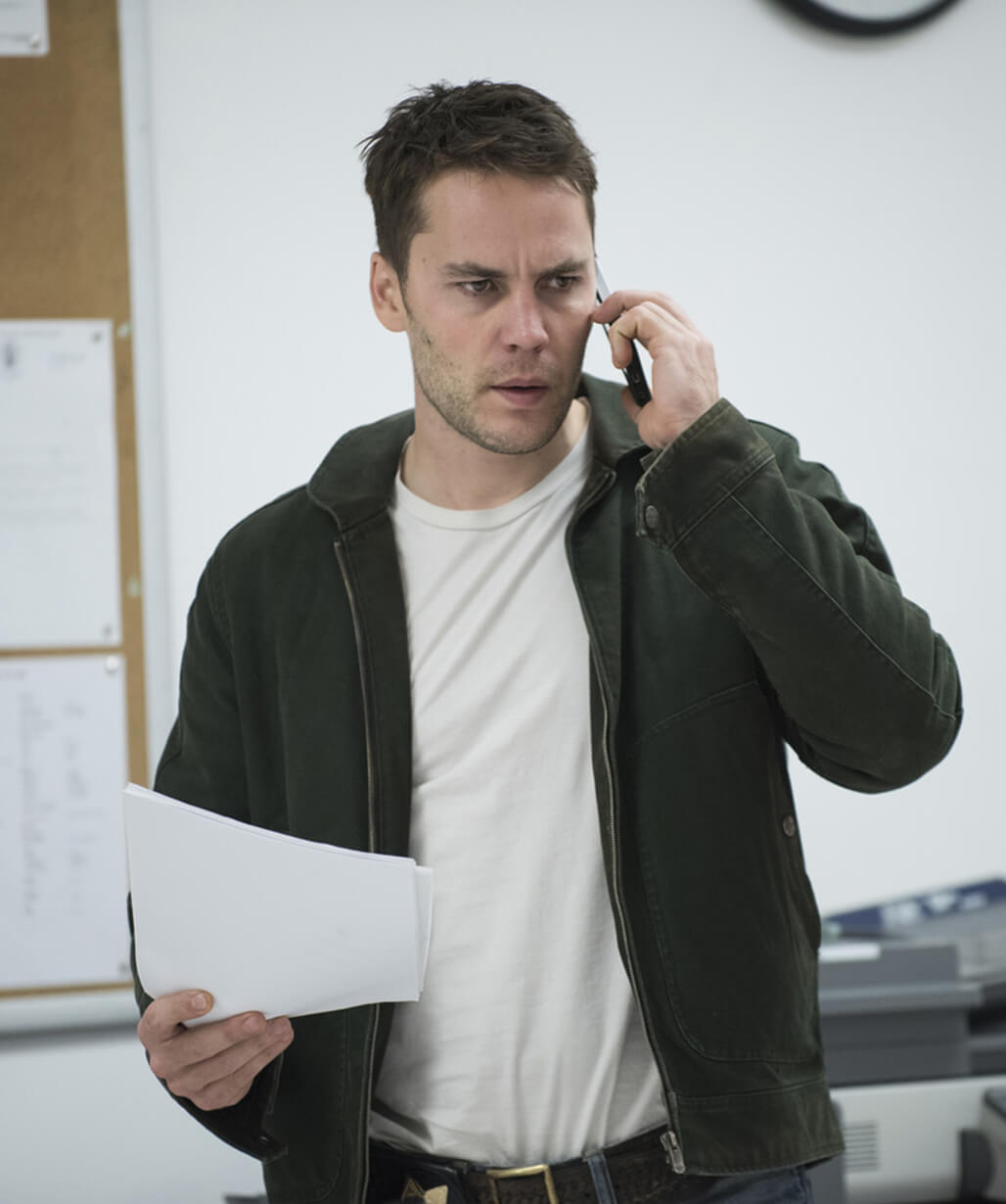 Taylor Kitsch Black Jacket