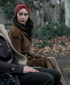 Emilia Clarke Suede Coat