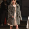 Emma Roberts Grey Coat