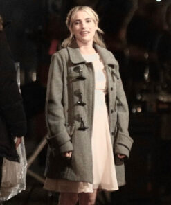Emma Roberts Grey Coat