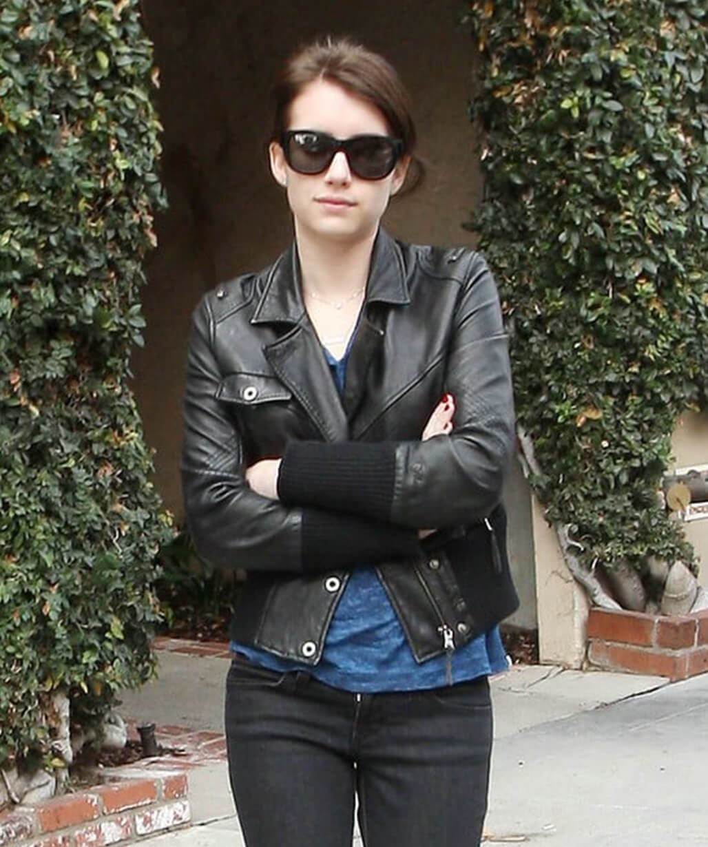 Emma Roberts Leather Jacket
