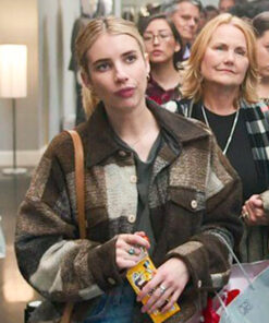 Emma Roberts Checkered Jacket
