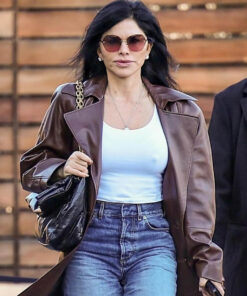 Lauren Sánchez Leather Coat