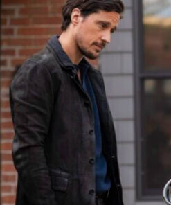 Peter Gadiot Leather Jacket