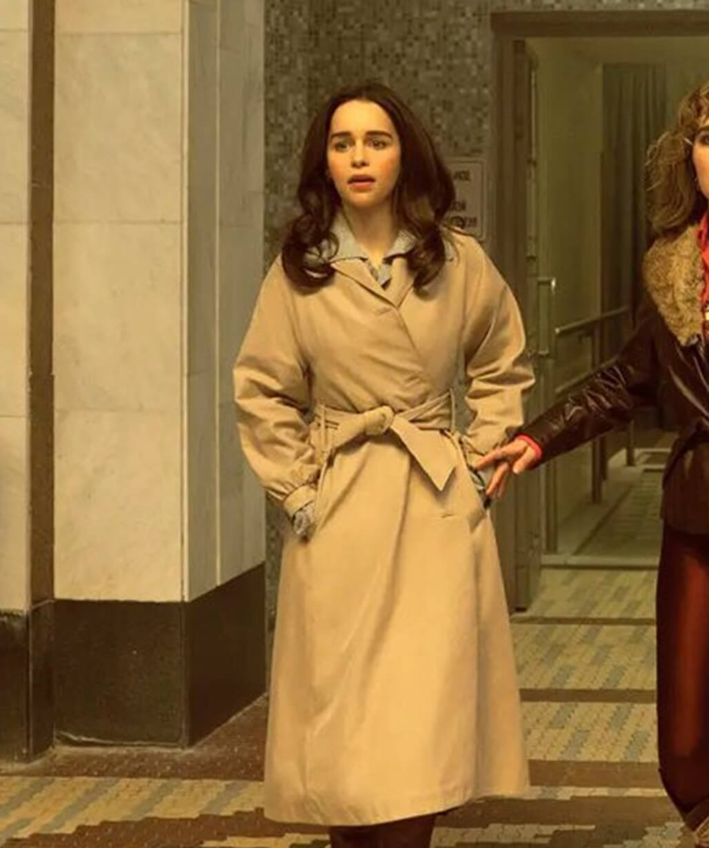 Emilia Clarke Trench Coat