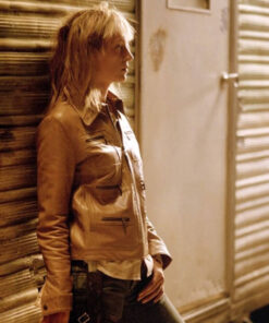 Uma Thurman Brown Jacket