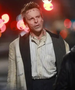 Christian Bale White Blazer