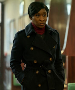 Cynthia Erivo Black Coat
