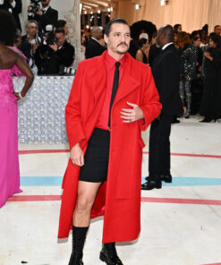 Pedro Pascal Red Coat