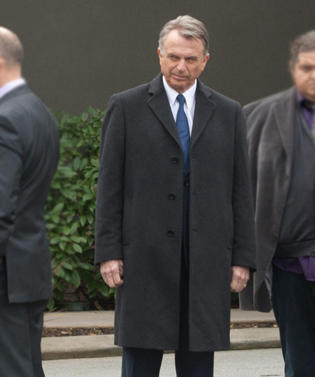 Sam Neill Black Coat