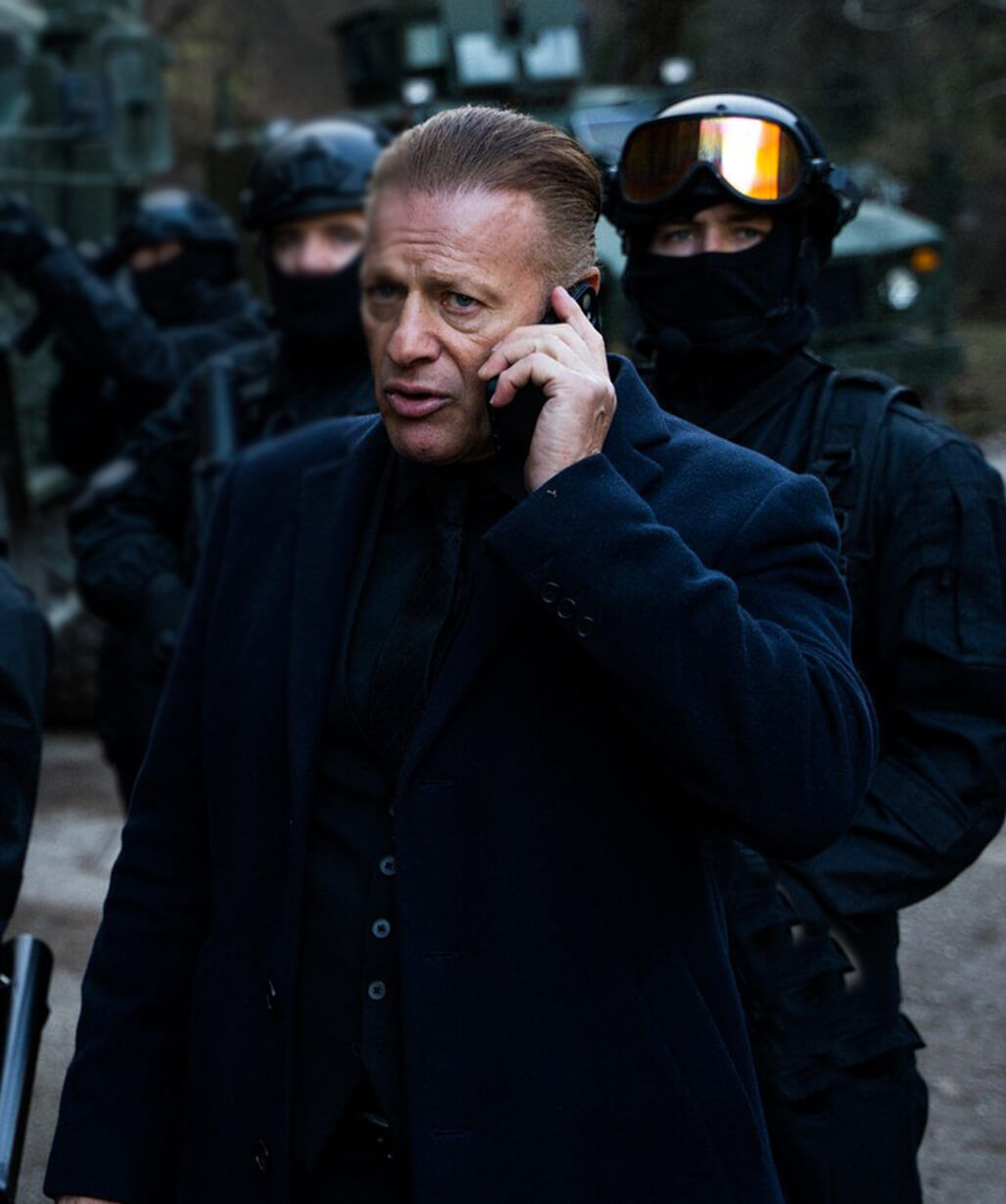 Costas Mandylor Blue Coat
