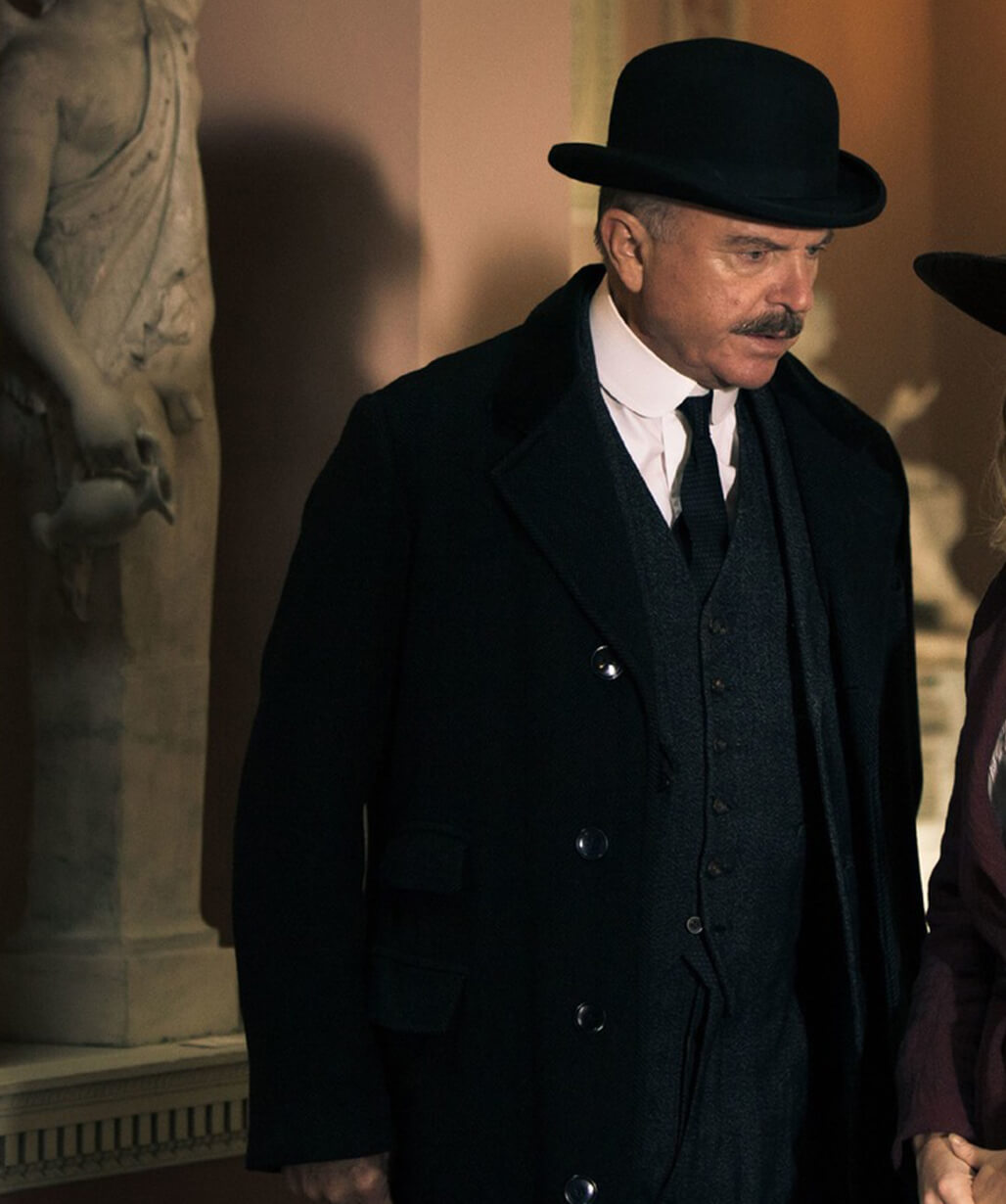 Sam Neill Black Coat