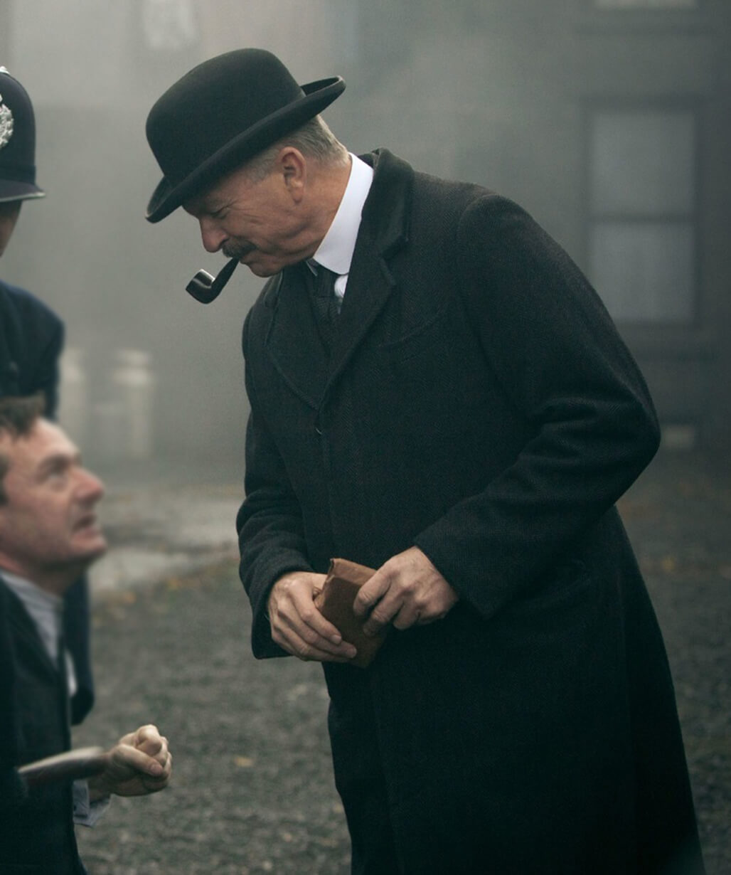 Sam Neill Black Coat
