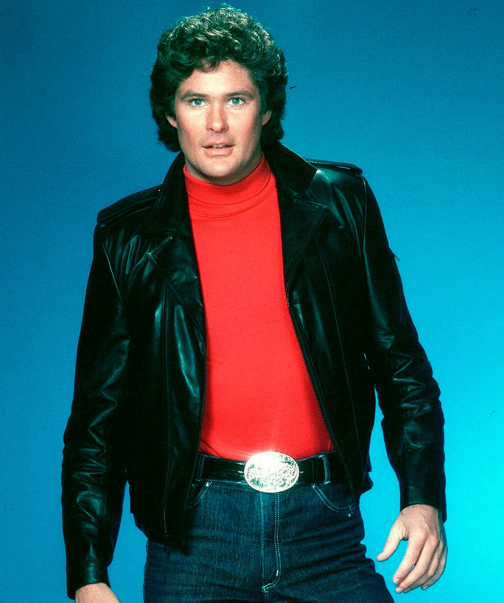 David Hasselhoff Leather Jacket
