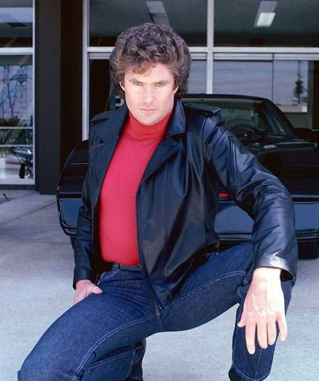 David Hasselhoff Leather Jacket