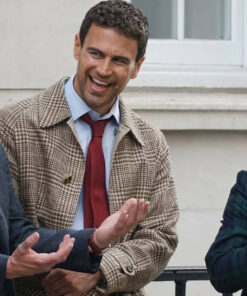 Theo James Plaid Coat