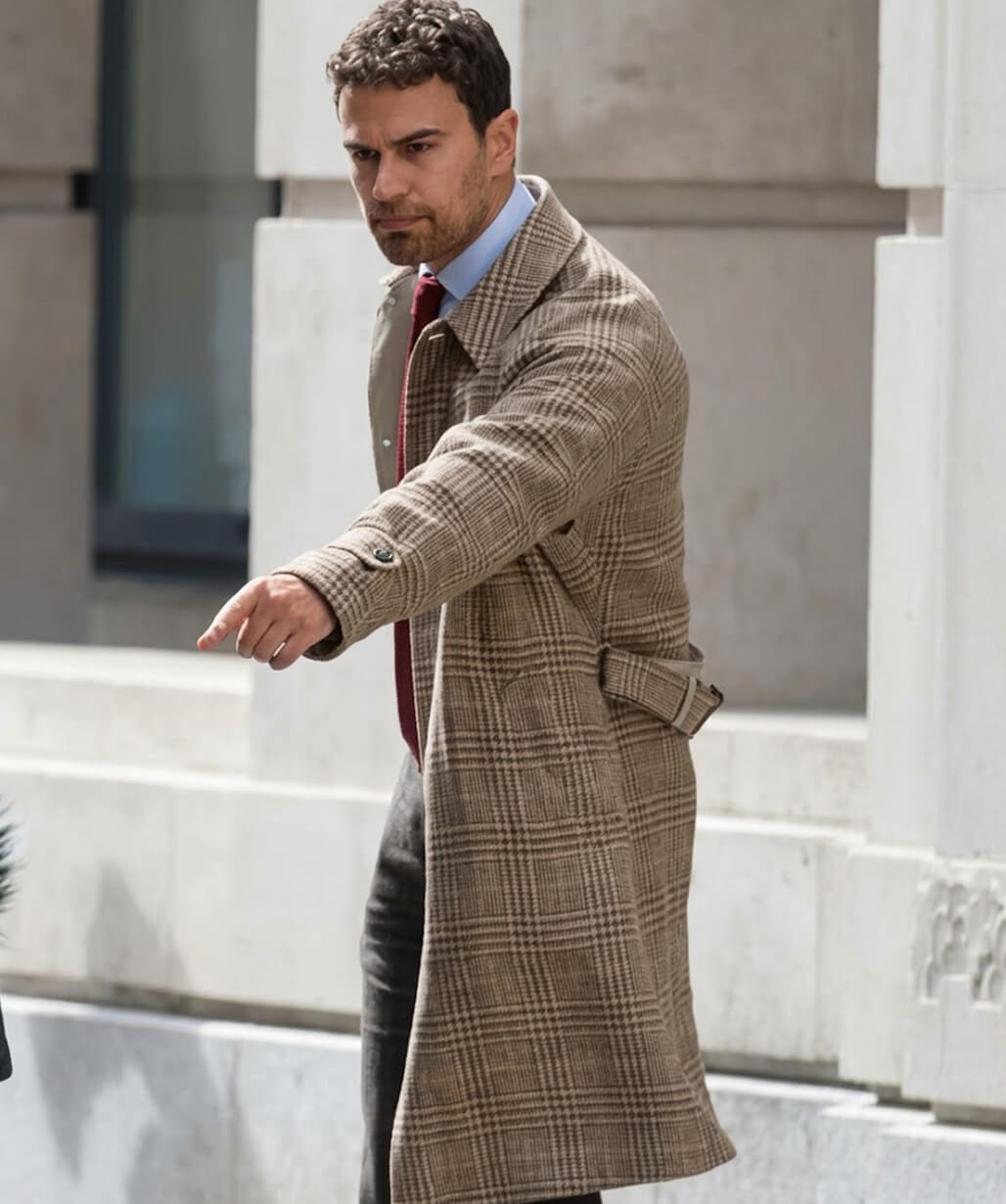 Theo James Plaid Coat